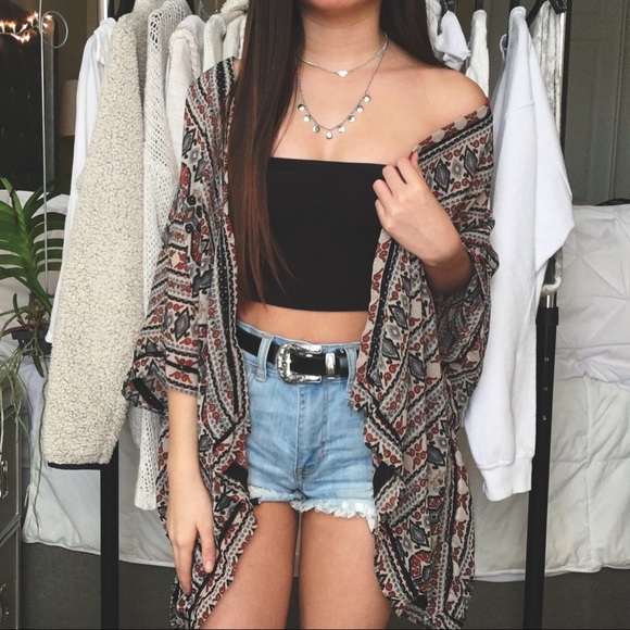 Angie Sweaters - Tribal Kimono